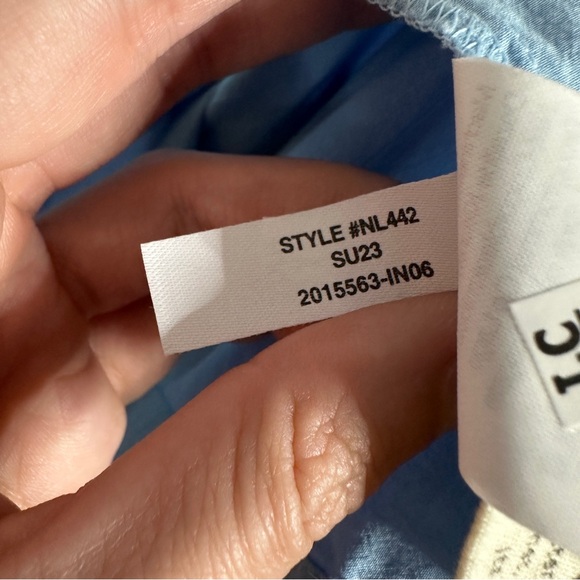 MADEWELL light blue cutout back empire midi dress 2 - Picture 13 of 13